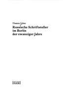 Tapa de Russische Schriftsteller im Berlin der zwanziger Jahre