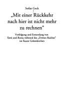 Tapa de "Mit einer Rückkehr nach hier ist nicht mehr zu rechnen"