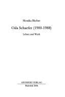 Tapa de Oda Schaefer, 1900-1988