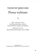 Tapa de Pisma wybrane
