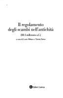 Tapa de Il regolamento degli scambi nell'antichità
