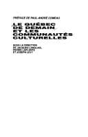 Tapa de Le Québec de demain et les communautés culturelles