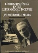 Tapa de Correspondència entre Lluís Nicolau d'Olwer i Jaume Bofill i Mates