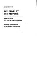 Tapa de Des mots et des mondes