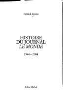 Tapa de Histoire du journal Le Monde