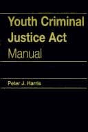 Tapa de Youth Criminal Justice Act manual
