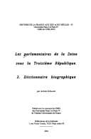 Tapa de Les parlementaires de la Seine sous la Troisième République
