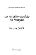 Tapa de La variation sociale en français