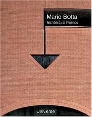 Tapa de Mario Botta, architectural poetics