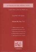Tapa de Authors of the Middle Ages: English Writers of the Late Middle Ages