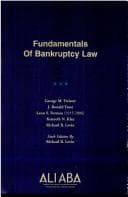 Tapa de Fundamentals of bankruptcy law