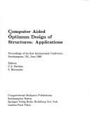 Tapa de Computer Aided Optimum Design of Structures