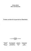 Tapa de Formes sociales de la pauvreté en Mauritanie