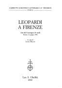 Tapa de Leopardi a Firenze