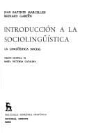 Tapa de Introducción a la sociolingüística