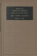 Tapa de Research in financial services