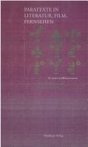 Tapa de Paratexte in Literatur, Film, Fernsehen (Literaturforschung) (German Edition)