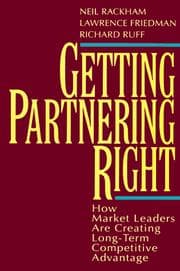Tapa de Getting partnering right