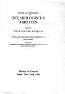 Tapa de Ostjakologische Arbeiten: Band III : Ostjakische Volksdichtung