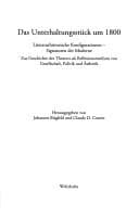 Tapa de Das Unterhaltungsstück um 1800