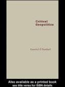 Tapa de Critical geopolitics