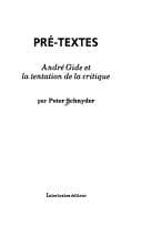Tapa de Pré-textes