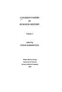 Tapa de Canadian Papers In Business History Volume 1