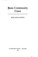 Tapa de Basic Community Cases