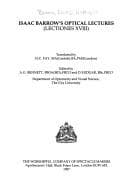 Tapa de Isaac Barrow's optical lectures
