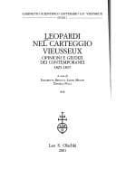 Tapa de Leopardi nel carteggio Vieusseux