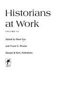 Tapa de Historians at Work (vol. 003)