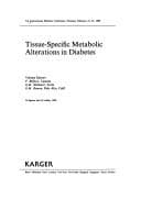 Tapa de Tissue-specific metabolic alterations in diabetes