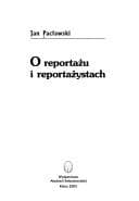 Tapa de O reportażu i reportażystach