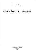 Tapa de Los años triunfales