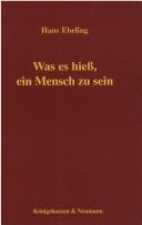 Tapa de Was es hiess, ein Mensch zu sein