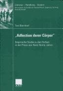 Tapa de Adfection derer C orper: empirische Studie zu den Farben in der Prosa von Hans Henny Jahnn