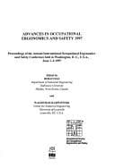 Tapa de Advances in occupational ergonomics and safety 1997