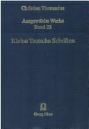 Tapa de Kleine Teutsche Schriften