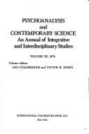 Tapa de Psychoanalysis and contemporary science