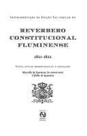 Tapa de Edição fac-similar do reverbero constitucional fluminense [1821-1822]