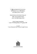 Tapa de Il Rinascimento italiano di fronte alla Riforma: letteratura e arte =