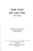 Tapa de The way of Lao Tzu (Tao-te ching)