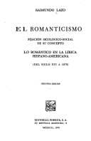 Tapa de El romanticismo
