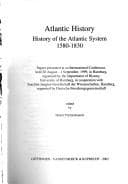 Tapa de Atlantic history