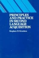 Tapa de Principles and practice in second language acquisition