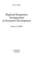Tapa de Regional integration arrangements in economic development