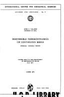 Tapa de Irreversible Thermodynamics of Continuous Media