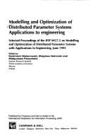 Tapa de Modelling and optimization of distributed parameter systems