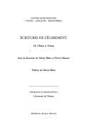 Tapa de Ecritures de l'égarement
