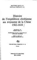 Tapa de Histoire de l'expédition chrétienne au royaume de la Chine, 1582-1610